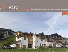Tablet Screenshot of hotelvincenz.ch